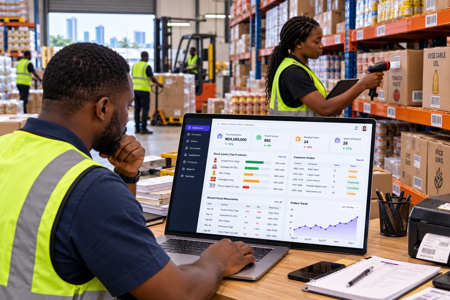 Custom inventory software lagos distribution company
